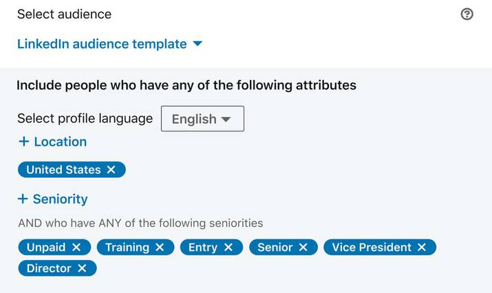 LinkedIn Boost targeting