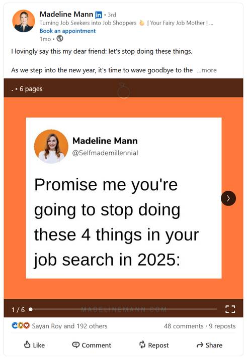 LinkedIn Carousel Example