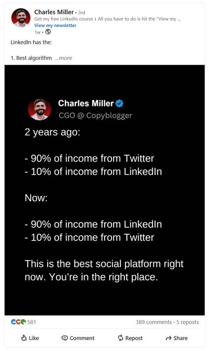 LinkedIn Quote Example